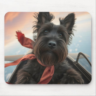 Der fliegende schottische Terrier Dog Mousepad