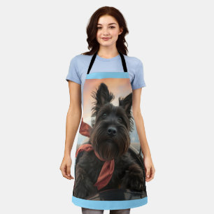 Der fliegende schottische Terrier-Hund Schürze