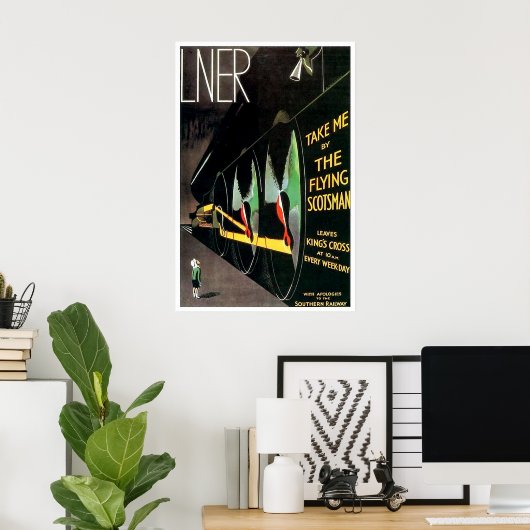 Der fliegende Scotsman - Großes Poster (Heimbüro)