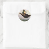 Der fliegende Teppich Runder Aufkleber (Tasche)