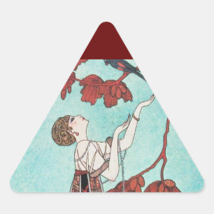 DER FLIGHTLOSE, SCHÖNHEITSGESCHMACK-DESIGNER DREIECKIGER AUFKLEBER