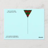 DER FLIGHTLOSE, SCHÖNHEITSGESCHMACK-DESIGNER POSTKARTE (Rückseite)