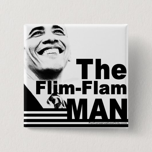 Der Flim Flam Mann Button (Vorderseite)