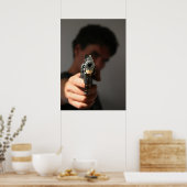 Der Flingue de la mort qui tue. Poster (Küche)