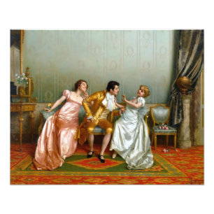 Der Flirt von Vittorio Reggianini Fotodruck