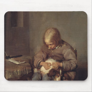 Der Floh-Fänger c.1655 Mousepad