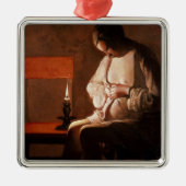 Der Floh-Fänger Silbernes Ornament (Vorne)