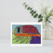 Der Floh Postkarte (Stehend Vorderseite)