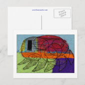 Der Floh Postkarte (Vorne/Hinten)