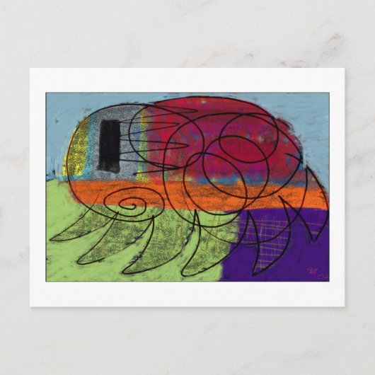 Der Floh Postkarte (Vorderseite)