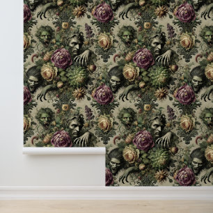 Der florabanische Kult - Gotisches Blumendesign Tapete