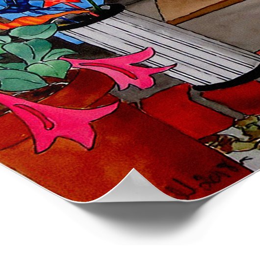 Der Floristenladen Poster (Ecke)