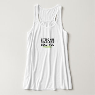 Der Flowy der starken furchtlosen schönen Frauen Tank Top