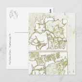 Der Fluch der Null Postkarte (Vorne/Hinten)