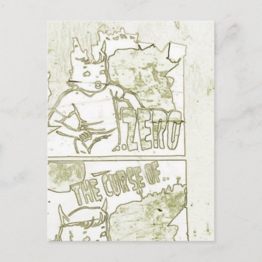 Der Fluch der Null Postkarte (Vorderseite)