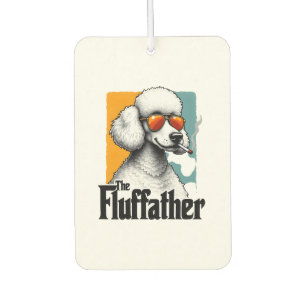 Der Fluffather Pudel Vintage Lustiger Hund Mafia V Autolufterfrischer