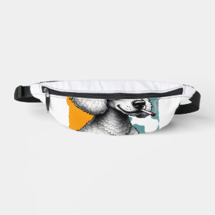 Der Fluffather Pudel Vintage Lustiger Hund Mafia V Bauchtasche