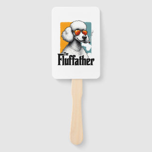 Der Fluffather Pudel Vintage Lustiger Hund Mafia V Fächer