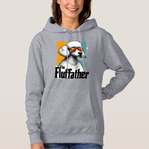 Der Fluffather Pudel Vintage Lustiger Hund Mafia V Hoodie