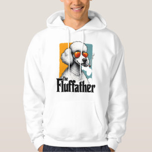 Der Fluffather Pudel Vintage Lustiger Hund Mafia V Hoodie