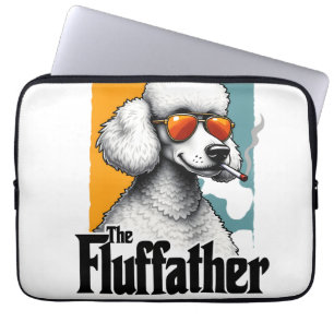Der Fluffather Pudel Vintage Lustiger Hund Mafia V Laptopschutzhülle