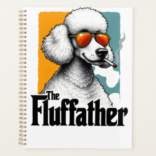Der Fluffather Pudel Vintage Lustiger Hund Mafia V Planer