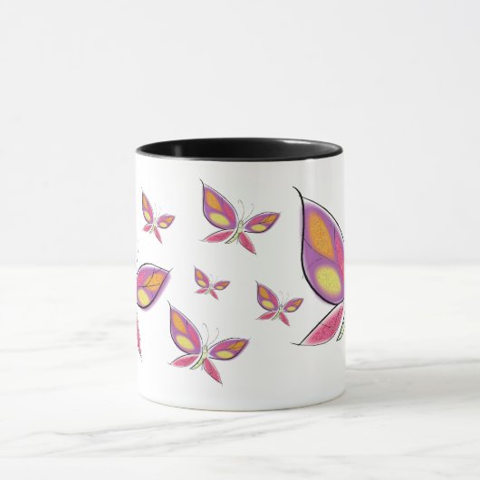 Der Flug der Flutterby-Kaffee-Tasse Tasse (Zentrum)