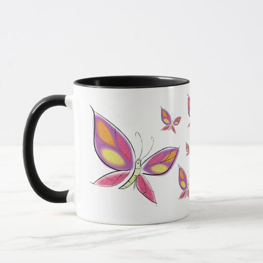 Der Flug der Flutterby-Kaffee-Tasse Tasse (Links)