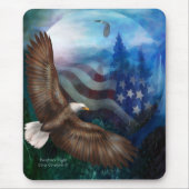 Der Flug der Freiheit - Eagle-Kunst Mousepad (Vorne)