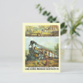 Der Flug der schnellen Post Postkarte (Stehend Vorderseite)