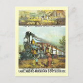 Der Flug der schnellen Post Postkarte (Vorderseite)