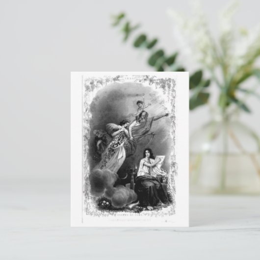 Der Flug der Zeit Postkarte (Stehend Vorderseite)