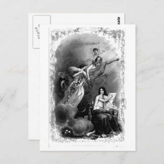 Der Flug der Zeit Postkarte (Vorne/Hinten)