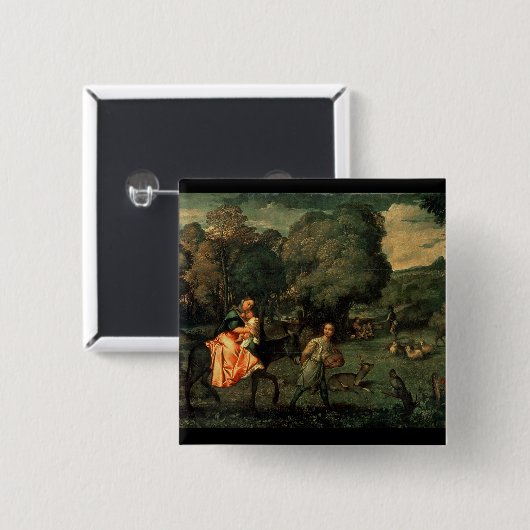 Der Flug in Ägypten, 1500s Button (Vorne & Hinten)