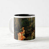 Der Flug in Ägypten, 1500s Zweifarbige Tasse (Vorderseite Links)