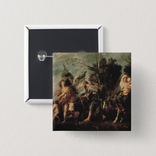 Der Flug in Ägypten, 17. Jahrhundert Button (Vorne & Hinten)