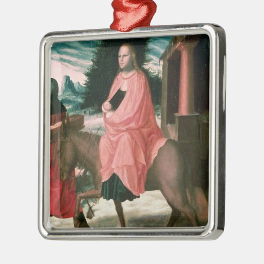 Der Flug in Ägypten 2 Silbernes Ornament (Links)