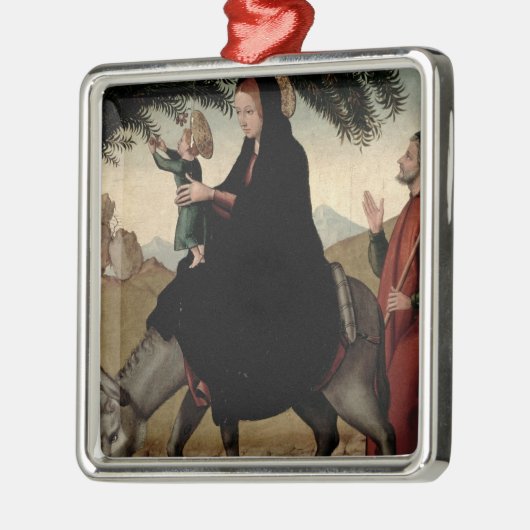 Der Flug in Ägypten 2 Silbernes Ornament (Links)
