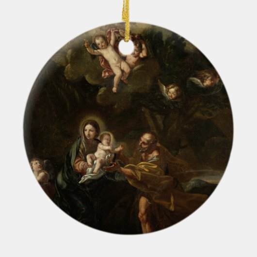 Der Flug in Ägypten Keramikornament (Hinten)