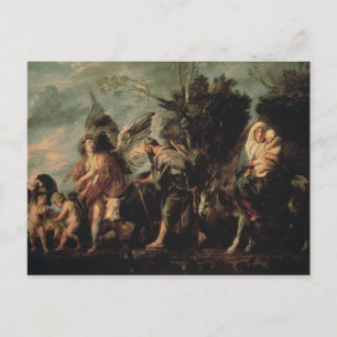 Der Flug nach Ägypten im 17. Jahrhundert Postkarte