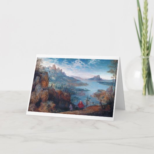 Der Flug nach Ägypten, Pieter Bruegel Karte (Vorderseite)