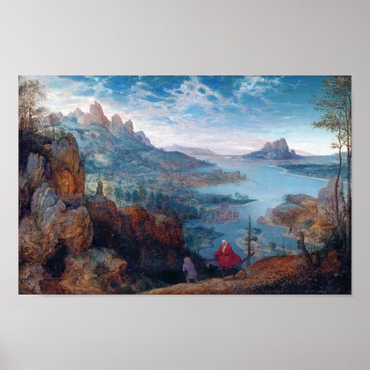 Der Flug nach Ägypten, Pieter Bruegel Poster (Vorne)