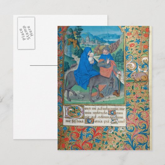 Der Flug nach Ägypten Postkarte (Vorne/Hinten)