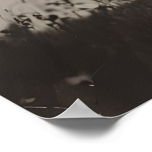 Der Flug - Silhouette über den Himmel Poster (Ecke)