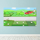 Der Flug von Captain Kayak Leinwanddruck (Insitu (Holzboden))