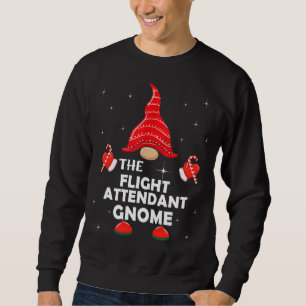 Der Flugbegleiter-Gnom-Passende Familien-Weihnacht Sweatshirt