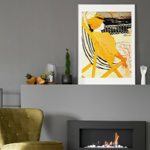 Der Fluggast in der Kabine 54 uneingerahmt Poster