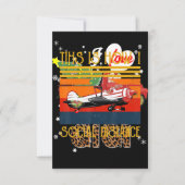 Der Flugzeugpilot ist so lustig Einladung (Vorderseite)