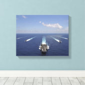 Der Flugzeugträger USS Abraham Lincoln 2 Leinwanddruck (Insitu (Holzboden))