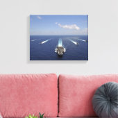 Der Flugzeugträger USS Abraham Lincoln Leinwanddruck (Insitu (Wohnzimmer))